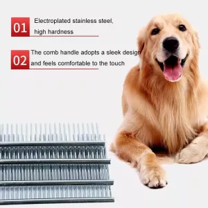 Hřeben pro domácí mazlíčky z nerezové oceli, specifikace: XL TopTechnology Hřeben pro domácí mazlíčky z nerezové oceli, specifikace: XL TopTechnology