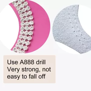 Hrudní popruh pro psy z kůže s kamínky, velikost S (magenta) TopTechnology