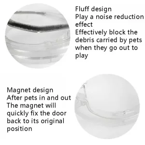 Kulaté skleněné dveře pro kočky a štěňata z PC materiálu (transparentní) TopTechnology Kulaté skleněné dveře pro kočky a štěňata z PC materiálu (transparentní) TopTechnology