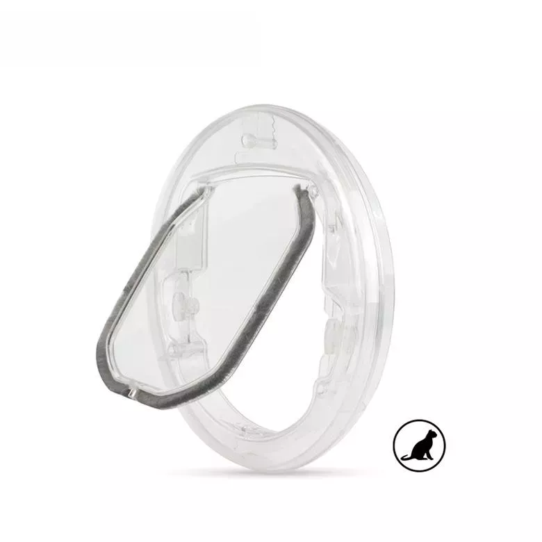 Kulaté skleněné dveře pro kočky a štěňata z PC materiálu (transparentní) TopTechnology