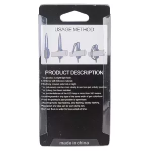 LED noční světlo pro bezpečnostní obojek domácích zvířat - silikonový přívěsek (červený) TopTechnology LED noční světlo pro bezpečnostní obojek domácích zvířat - silikonový přívěsek (červený) TopTechnology