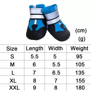Odolné neklouzavé a voděodolné boty pro psy střední a velké (L, modré) TopTechnology Odolné neklouzavé a voděodolné boty pro psy střední a velké (L, modré) TopTechnology