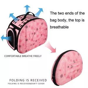 Skládací EVA batoh pro domácí zvířata (Růžový) TopTechnology