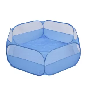 Složitelný plot pro malé domácí zvířata s plachtou (modrý)