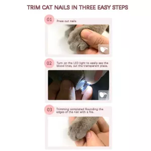 Zastřihovač nehtů pro kočky a psy s LED světlem (modrý) TopTechnology Zastřihovač nehtů pro kočky a psy s LED světlem (modrý) TopTechnology