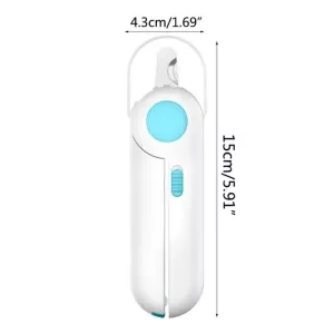 Zastřihovač nehtů pro kočky a psy s LED světlem (modrý) TopTechnology Zastřihovač nehtů pro kočky a psy s LED světlem (modrý) TopTechnology