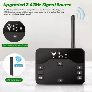 2v1 Elektrický plot pro psy a dálkový tréninkový obojek s vibrací a šokem pro 2 psy (černý) TopTechnology 2v1 Elektrický plot pro psy a dálkový tréninkový obojek s vibrací a šokem pro 2 psy (černý) TopTechnology