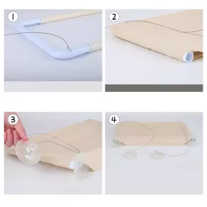 Houpací síť pro kočky na okno s přísavkami (modrá) TopTechnology Houpací síť pro kočky na okno s přísavkami (modrá) TopTechnology