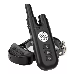 Inteligentní dálkový ovladač pro výcvik psů - automatický obojek proti štěkání (černý)