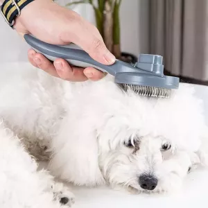 Pet Self-Cleaning Comb - Hřeben pro kočky a psy (Barva Sakura) TopTechnology Pet Self-Cleaning Comb - Hřeben pro kočky a psy (Barva Sakura) TopTechnology