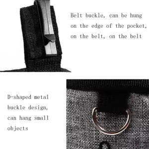 Taška na trénink domácích zvířat - multifunkční bederní taška na pamlsky (šedá) TopTechnology Taška na trénink domácích zvířat - multifunkční bederní taška na pamlsky (šedá) TopTechnology