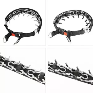 Odnímatelný tréninkový obojek pro psy s metalovou stimulací - Velikost L 3.5mm x 55cm