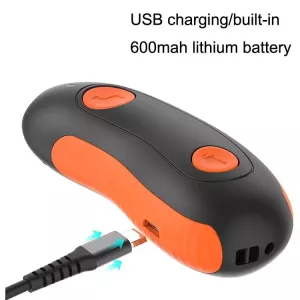 Ultrazvukový trenér pro psy - přenosný elektronický odpuzovač psů (oranžový)