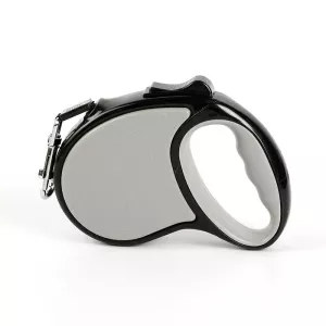 Automatické vodítko pro psy 3m - šedé, přenosné a zpevněné