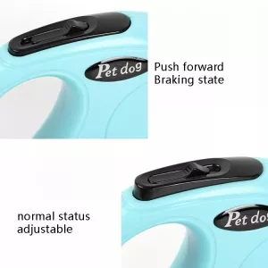 Automatické zatahovací vodítko pro psy 5m (Světle modrá) TopTechnology Automatické zatahovací vodítko pro psy 5m (Světle modrá) TopTechnology