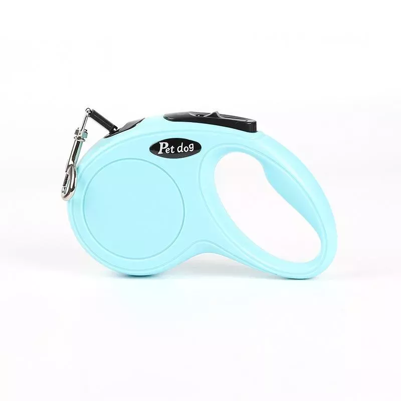 Automatické zatahovací vodítko pro psy 5m (Světle modrá) TopTechnology