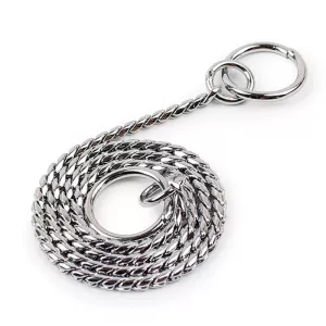 Obojek pro psy 35 cm - kovový P řetězový obojek pro trénink TopTechnology Obojek pro psy 35 cm - kovový P řetězový obojek pro trénink TopTechnology