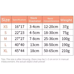 Obojek pro psy PVC nafukovací s protiskluzovým designem, velikost S (modrý) TopTechnology Obojek pro psy PVC nafukovací s protiskluzovým designem, velikost S (modrý) TopTechnology