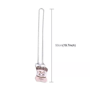 Obojek pro psy z pevného kovového řetězu, délka: 50cm (stříbrný) TopTechnology Obojek pro psy z pevného kovového řetězu, délka: 50cm (stříbrný) TopTechnology