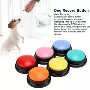 Pet Communication Button - Psí Zvukový Box pro Nahrávání, Styl: Nahrávací Model (Červený) TopTechnology Pet Communication Button - Psí Zvukový Box pro Nahrávání, Styl: Nahrávací Model (Červený) TopTechnology