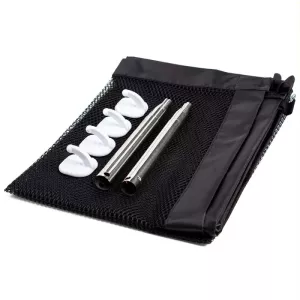 Přenosná skládací bezpečnostní brána pro psy a kočky, velikost:110cm x72cm (béžová) TopTechnology