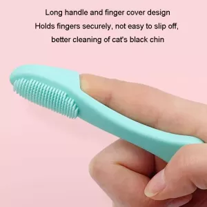 Hřebínek na čištění koček a psů - silikonový kartáč na čelist a zuby (zelený) TopTechnology Hřebínek na čištění koček a psů - silikonový kartáč na čelist a zuby (zelený) TopTechnology