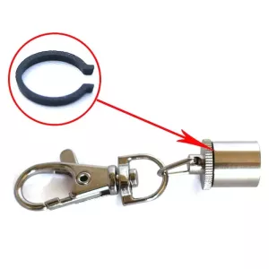 Nový cylindrický blikající přívěsek pro psa - šedý TopTechnology