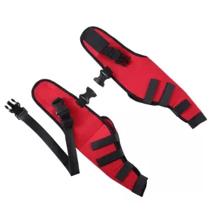 Ochranný kryt na nohu pro psy, chirurgická zranění, velikost M (červený) TopTechnology