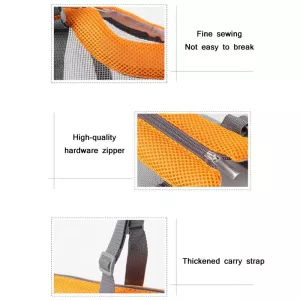 Pttie Baggie Panoramic Prodyšná Taška pro Psy (0901A Šedá + Černá) TopTechnology