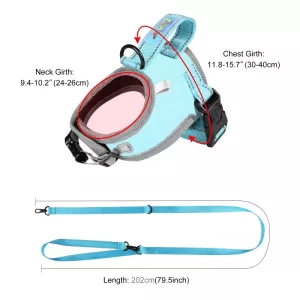 FunAdd Reflexní Nylonový Hrudní Popruh pro Psy, Velikost: S (Modrý) TopTechnology