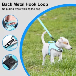 FunAdd Reflexní Nylonový Hrudní Popruh pro Psy, Velikost: S (Modrý) TopTechnology