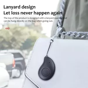 Mini GPS tracker pro domácí mazlíčky s baterií, voděodolný Bluetooth, sledovač klíčů a peněženky (Bílý) TopTechnology