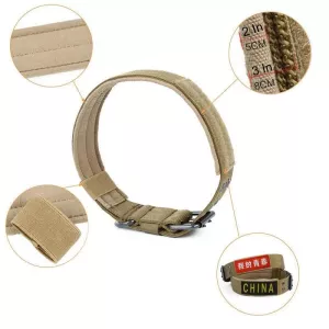 Multifunkční nastavitelný obojek pro psy, venkovní trénink, odolný proti opotřebení, velikost: XL (hnědý) TopTechnology