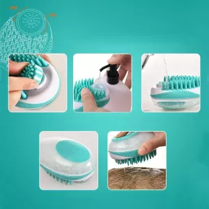 Pet Bath Brush - Masážní kartáč pro psy a kočky (Zelený) TopTechnology Pet Bath Brush - Masážní kartáč pro psy a kočky (Zelený) TopTechnology