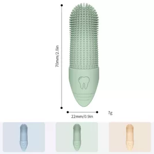 Silikonový zubní kartáček pro domácí mazlíčky - kočky a psy (modrý) TopTechnology Silikonový zubní kartáček pro domácí mazlíčky - kočky a psy (modrý) TopTechnology