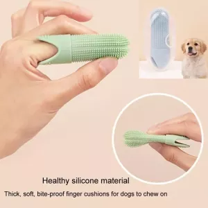 Silikonový zubní kartáček pro domácí mazlíčky - kočky a psy (modrý) TopTechnology Silikonový zubní kartáček pro domácí mazlíčky - kočky a psy (modrý) TopTechnology