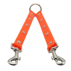 Vodítko pro psy TPU 2 v 1 bez zamotání, Délka: 25 cm (Červené) TopTechnology