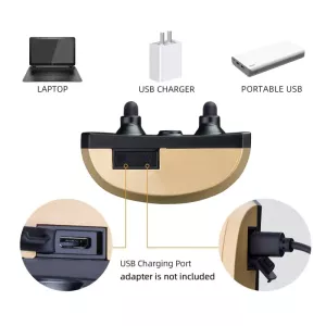Vodotěsný a dobíjecí obojek pro psy s vibracemi a zvukem (Zlato) TopTechnology Vodotěsný a dobíjecí obojek pro psy s vibracemi a zvukem (Zlato) TopTechnology