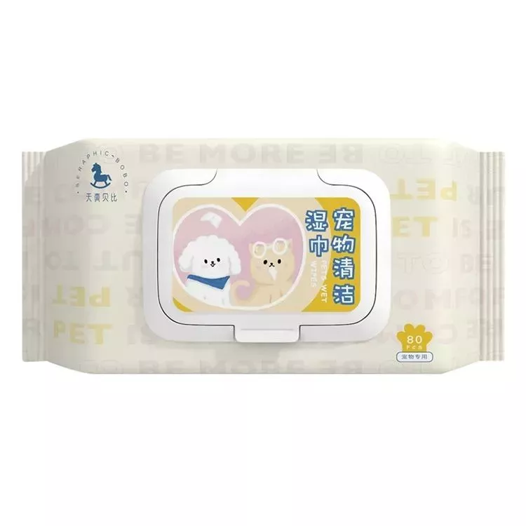 Čisticí vlhké ubrousky pro kočky a psy 80ks x 1 TopTechnology