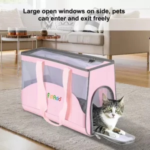 FUNADD Přenosná prodyšná taška pro domácí mazlíčky (Růžová) TopTechnology