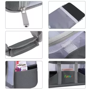 FUNADD Přenosná prodyšná taška pro domácí zvířata - šedá TopTechnology