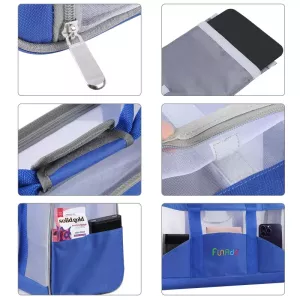 FUNADD Přenosná prodyšná taška pro domácí zvířata - modrá TopTechnology