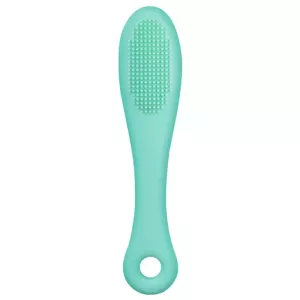 Hřebínek na čištění koček a psů - silikonový kartáč na čelist a zuby (zelený)