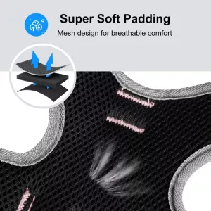 FunAdd Reflexní Nylonový Hrudní Popruh pro Psy, Velikost M (Růžový) TopTechnology