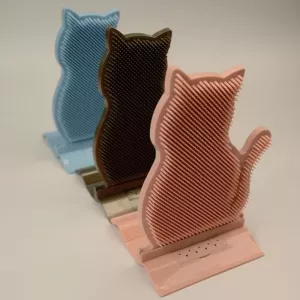 Pružné zařízení pro kočky na odstranění chlupů a masáž (hnědé) TopTechnology Pružné zařízení pro kočky na odstranění chlupů a masáž (hnědé) TopTechnology