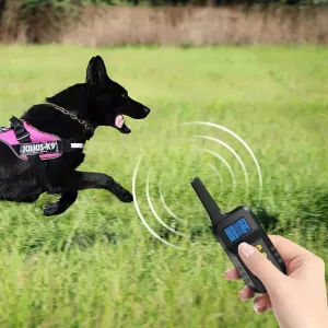 Vodotěsný šokový obojek pro psy Pet Smart s dálkovým ovládáním do 1000 m