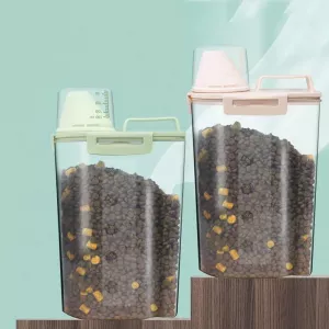 Úschovna krmiva pro domácí mazlíčky 1,5L - Voděodolný tank na krmivo pro psy (Matcha Green)