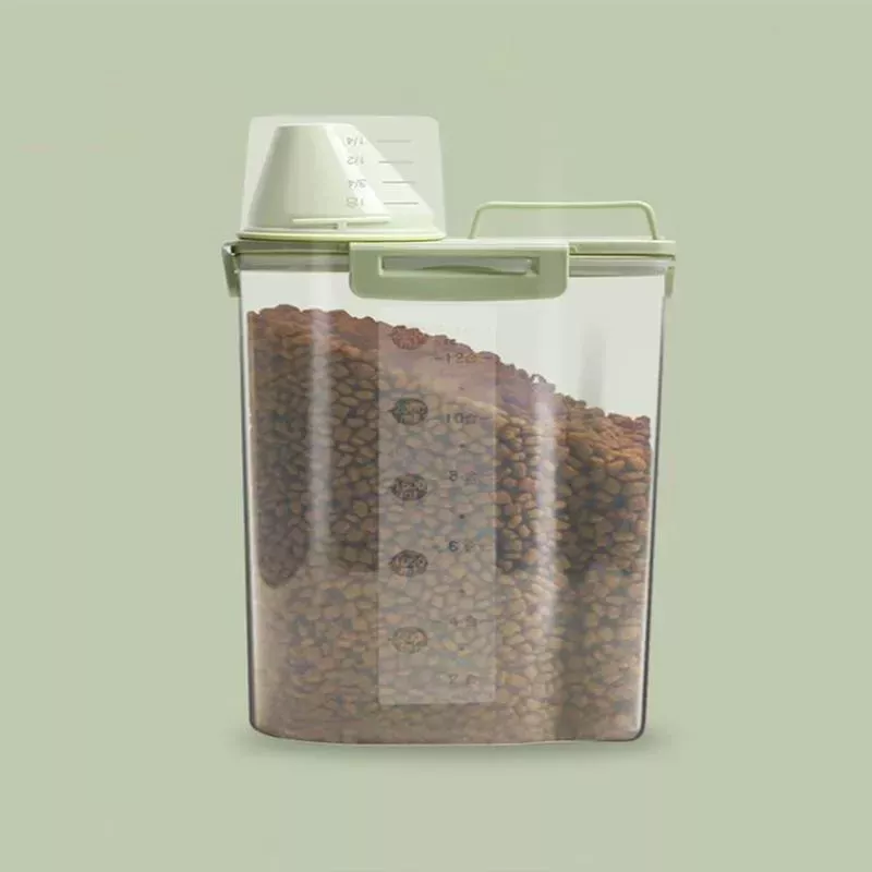 Úschovna krmiva pro domácí mazlíčky 1,5L - Voděodolný tank na krmivo pro psy (Matcha Green)