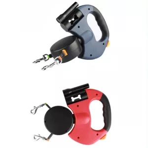 Traktor pro střední a velké psy s LED světlem pro noční cestování (Červený) TopTechnology Traktor pro střední a velké psy s LED světlem pro noční cestování (Červený) TopTechnology