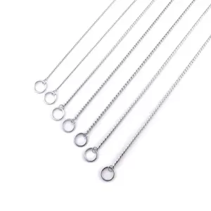 Obojek pro psy - kovový řetěz, délka 35 cm (stříbrný) TopTechnology Obojek pro psy - kovový řetěz, délka 35 cm (stříbrný) TopTechnology